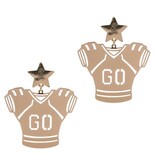FLEURISH Gold Football Jersey Shaped Post Earring