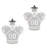 FLEURISH Silver Football Jersey Shaped Post Earring