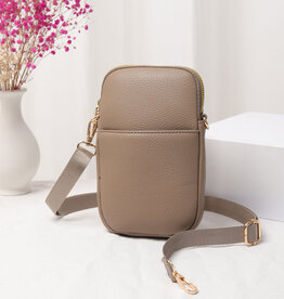 FLEURISH Cumin Light Vegan Leather Mini Phone Crossbody Bag