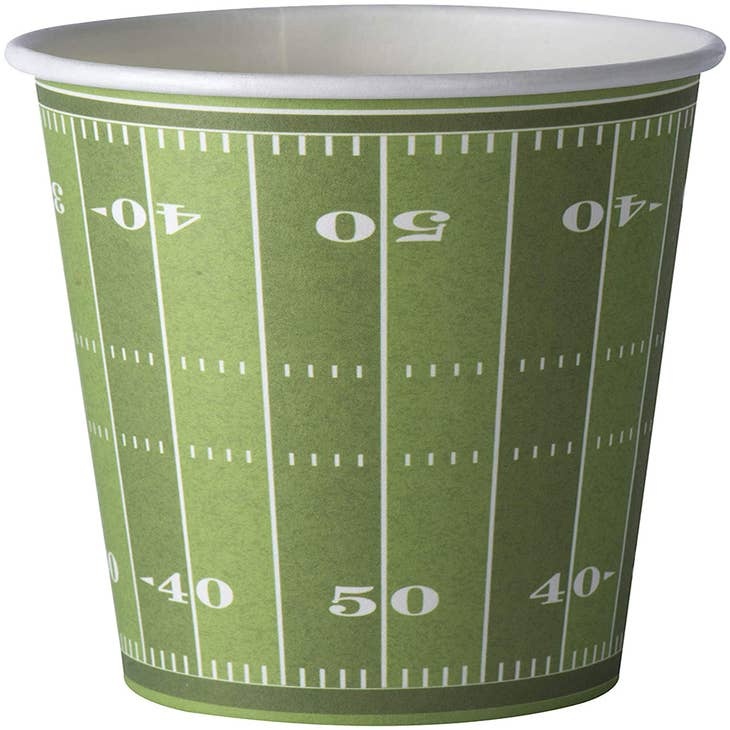 Football Themed Paper Cups: Party Size (pack of 50)