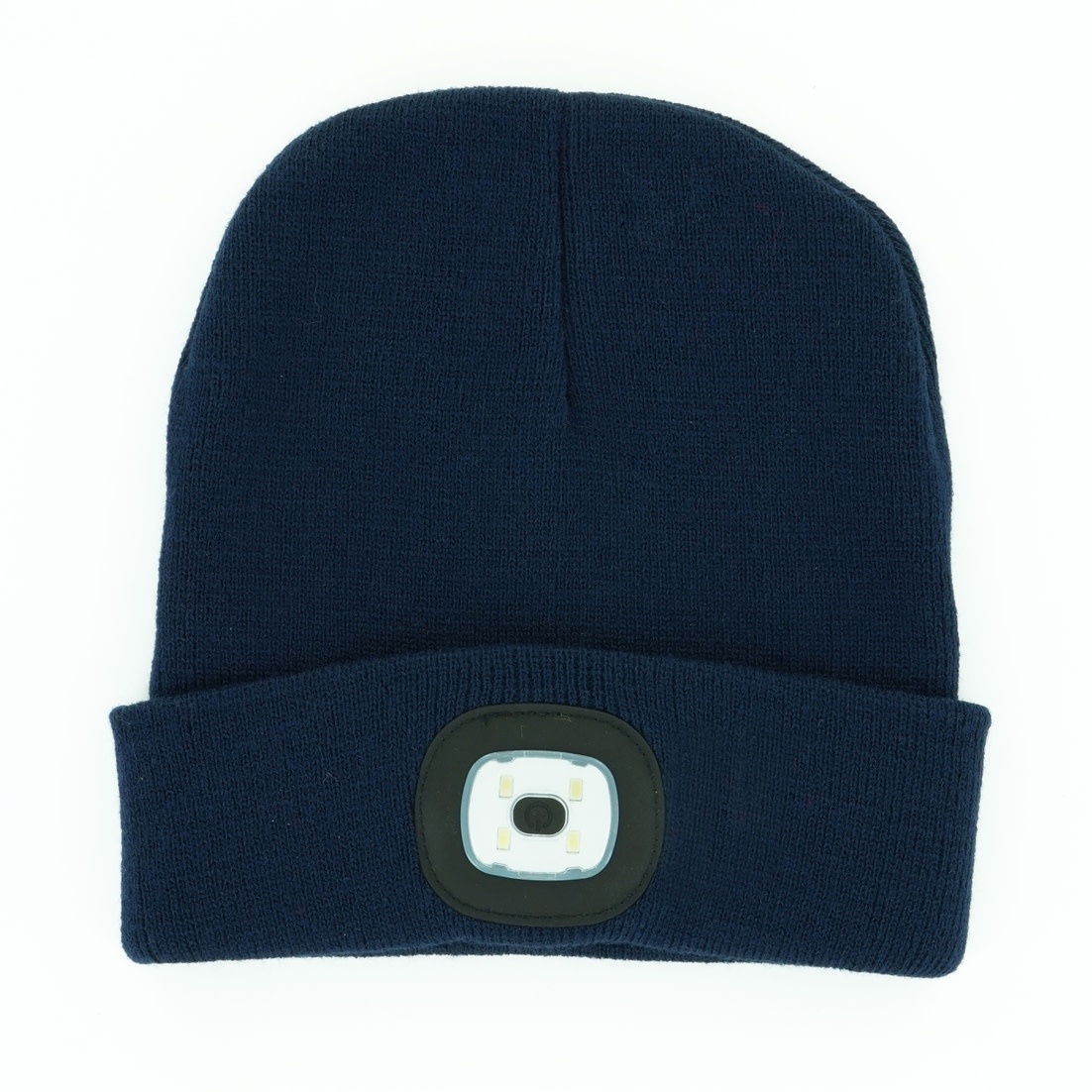 Night Scout Night Scout LED Flashlight NAVY Knit Beanie Hat (USB rechargeable)