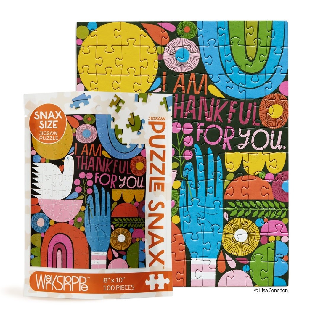 WerkShoppe Thankful For You - 100 Piece Puzzle Snax