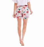 Mudpie Floral Holiday Pajama Short (Size Small)