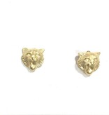 FLEURISH Gold Tiger Stud Earrings (14K)