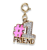 Charm It! Gold Glitter #1 Friend Charm