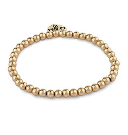 Charm It! CHARM IT! Gold Stretch Bead Bracelet