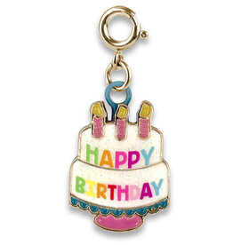 Charm It! Gold Birthday Cake Charm