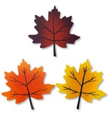 Roeda Studio Maple Leaf Mini Art Pop Magnets S/3