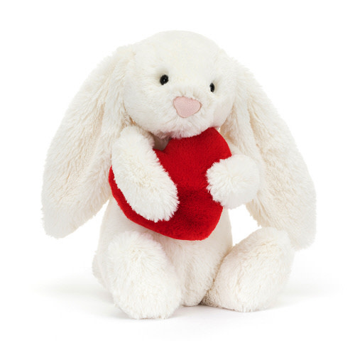 Jellycat Bashful Red Love Heart Bunny Original