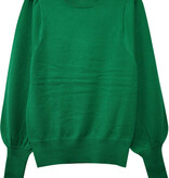 Karen Kane Green Puff Sleeve Sweater