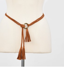 Molly Bracken Camel Ladies Woven Belt