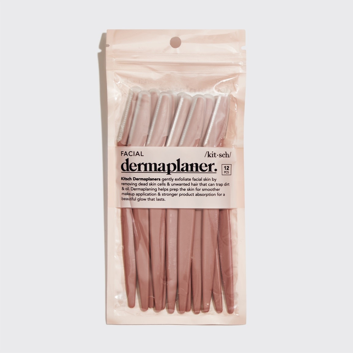 kitsch Recycled Plastic Dermaplaners 12pc Set - Terracotta