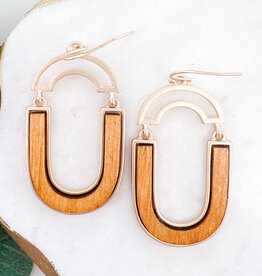Lou & Co. Brown Oval-Shaped Earrings