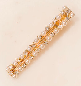 Lou & Co. Pearl/Stone-Embellished Barrette