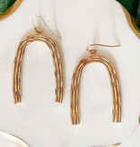 Lou & Co. Gold Arch-Shaped Metal Earrings