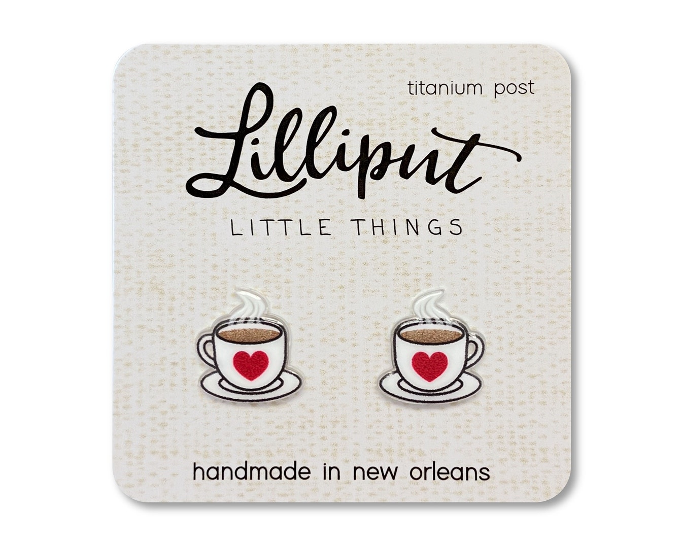 Lilliput Little Things Coffee Cup Earrings
