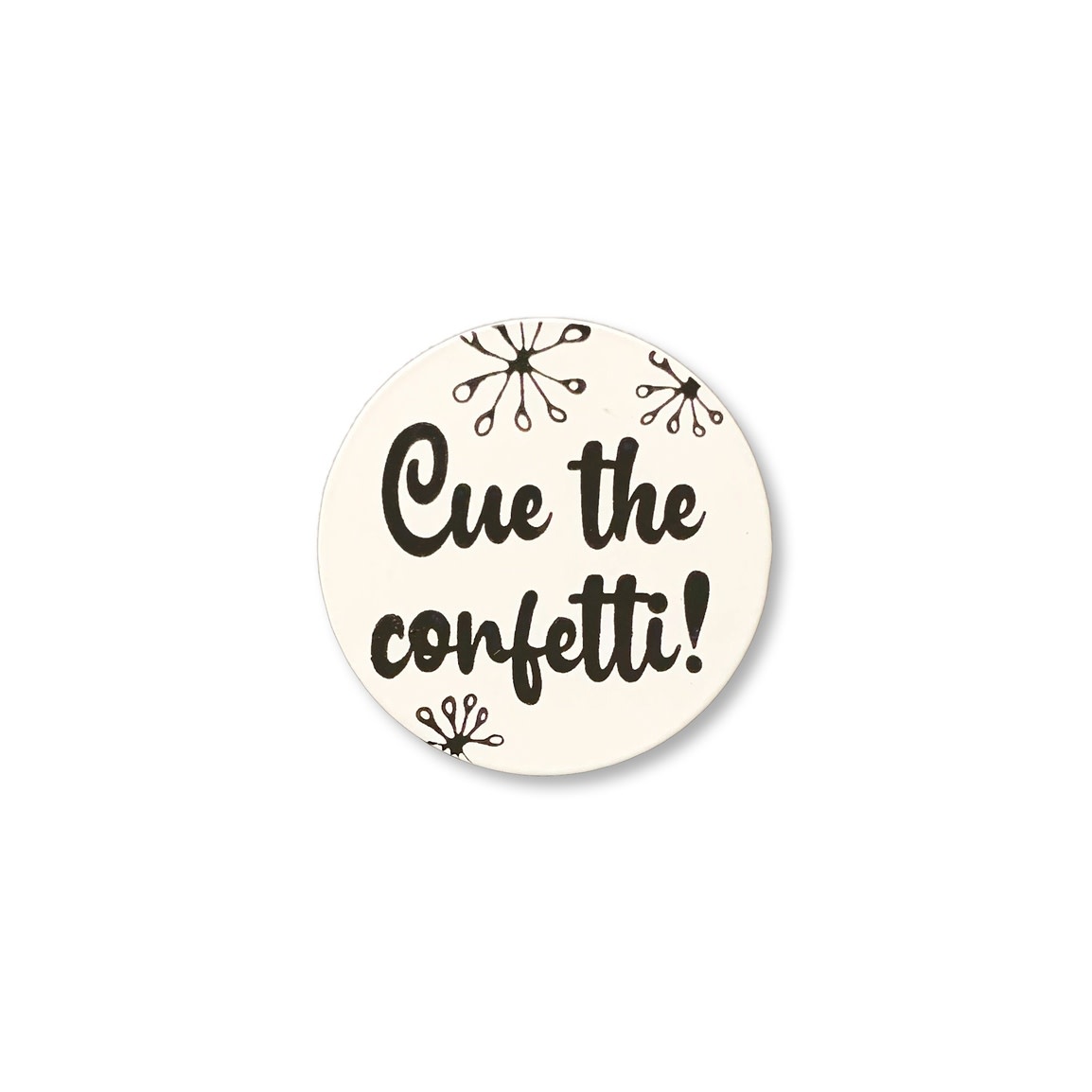 Roeda Studio "Cue the Confetti!"  Magnet ~ Comment Tag, Open Stock