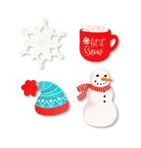 Roeda Studio Let It Snow Winter Magnets S/4