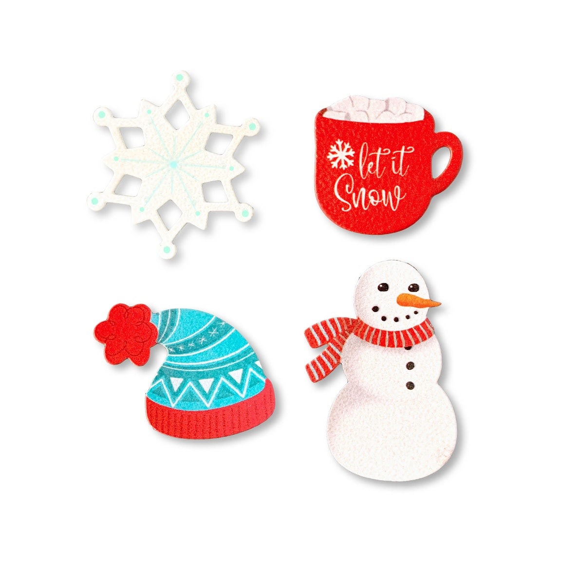 Roeda Studio Let It Snow Winter Magnets S/4