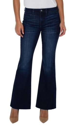 Liverpool Los Angeles hannah flare w/ welt pkt & seam dtl 32in ins