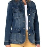 Liverpool Los Angeles seamed jacket with patch pockets