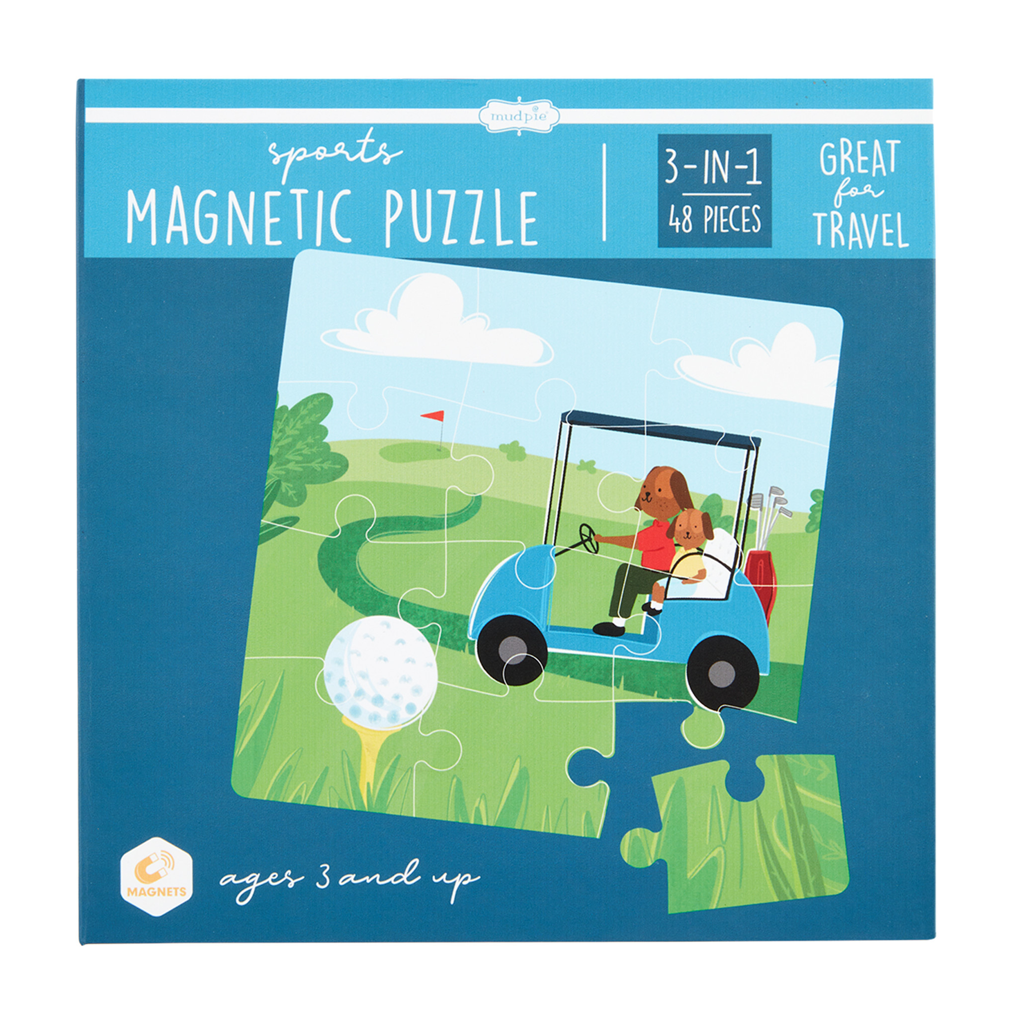 Mudpie SPORTS MAGNETIC PUZZLE BOOK