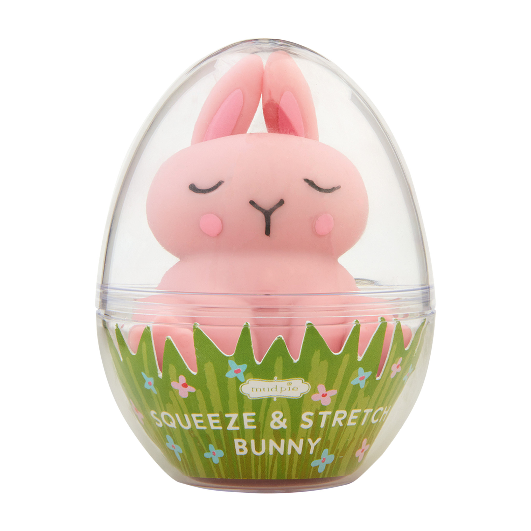 Mudpie PINK BUNNY STRETCH TOY