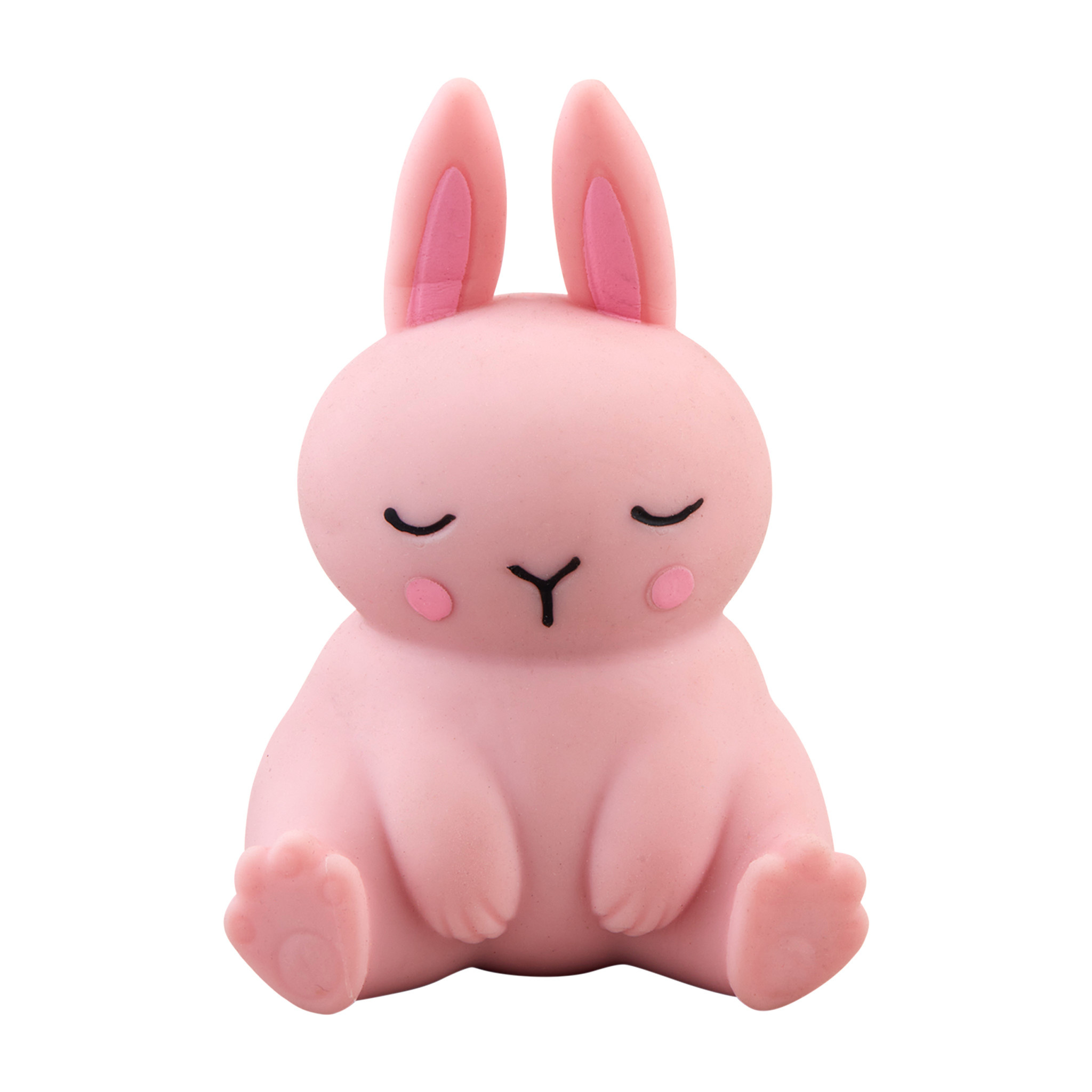 Mudpie PINK BUNNY STRETCH TOY