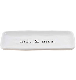 Mudpie Mr. & Mrs. Everything Dish *block lettering