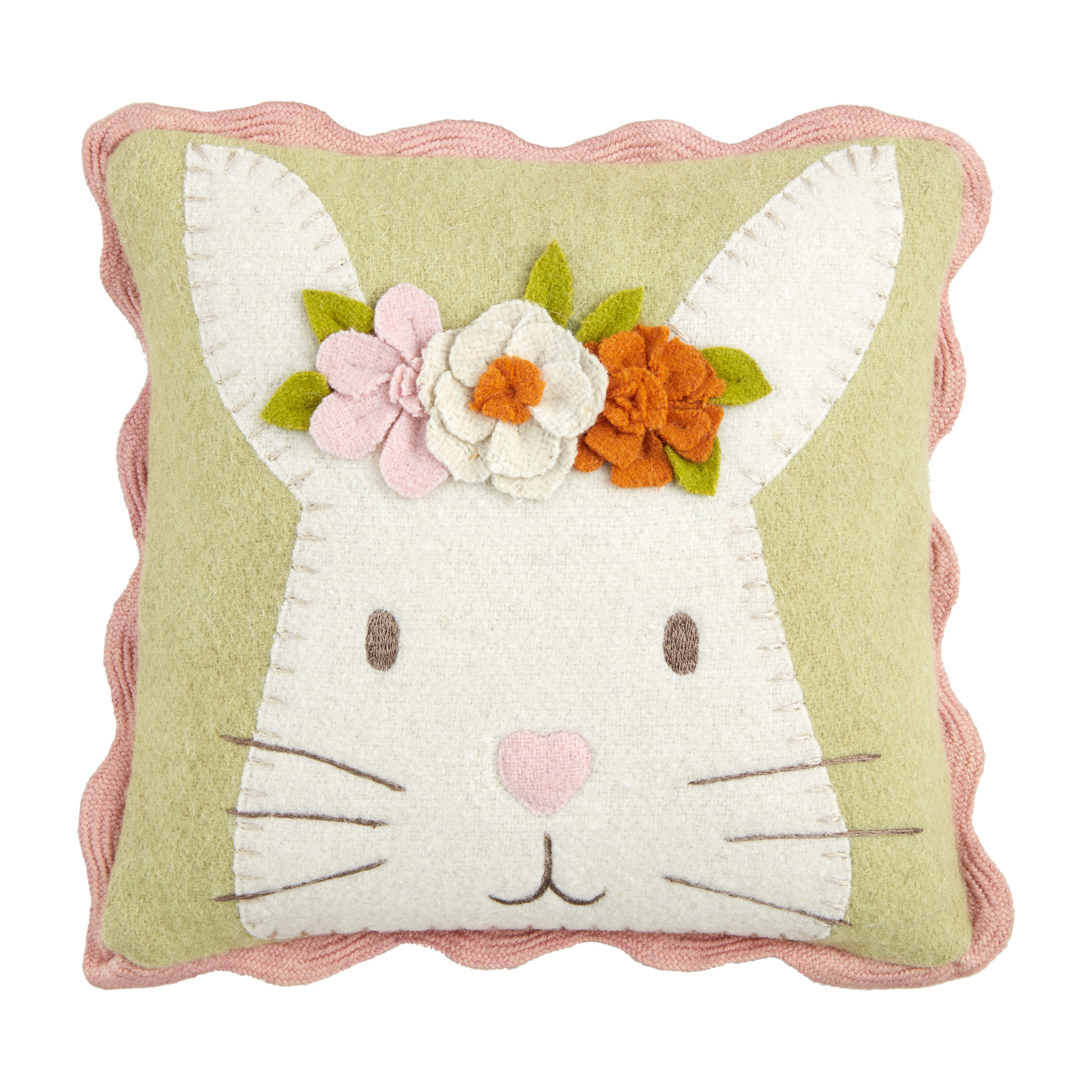 Mudpie FLOWER HEADBAND MINI PILLOW