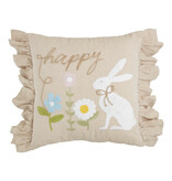 Mudpie HAPPY EMB PILLOW