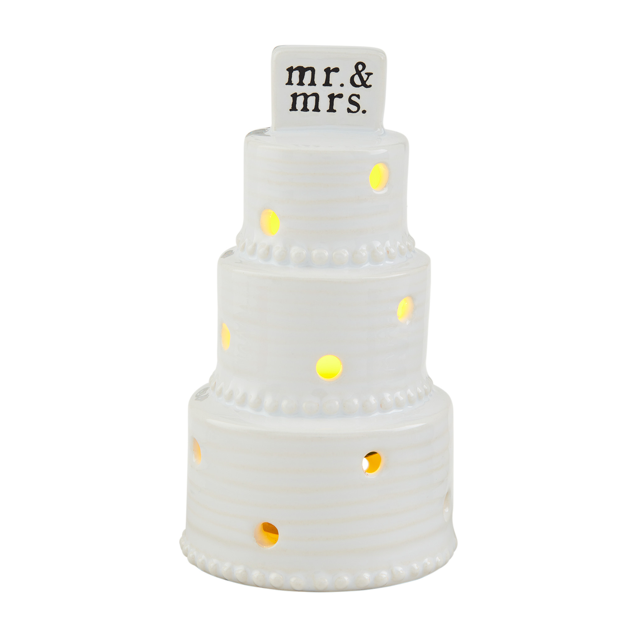 Mudpie Wedding Cake Light-Up Sitter