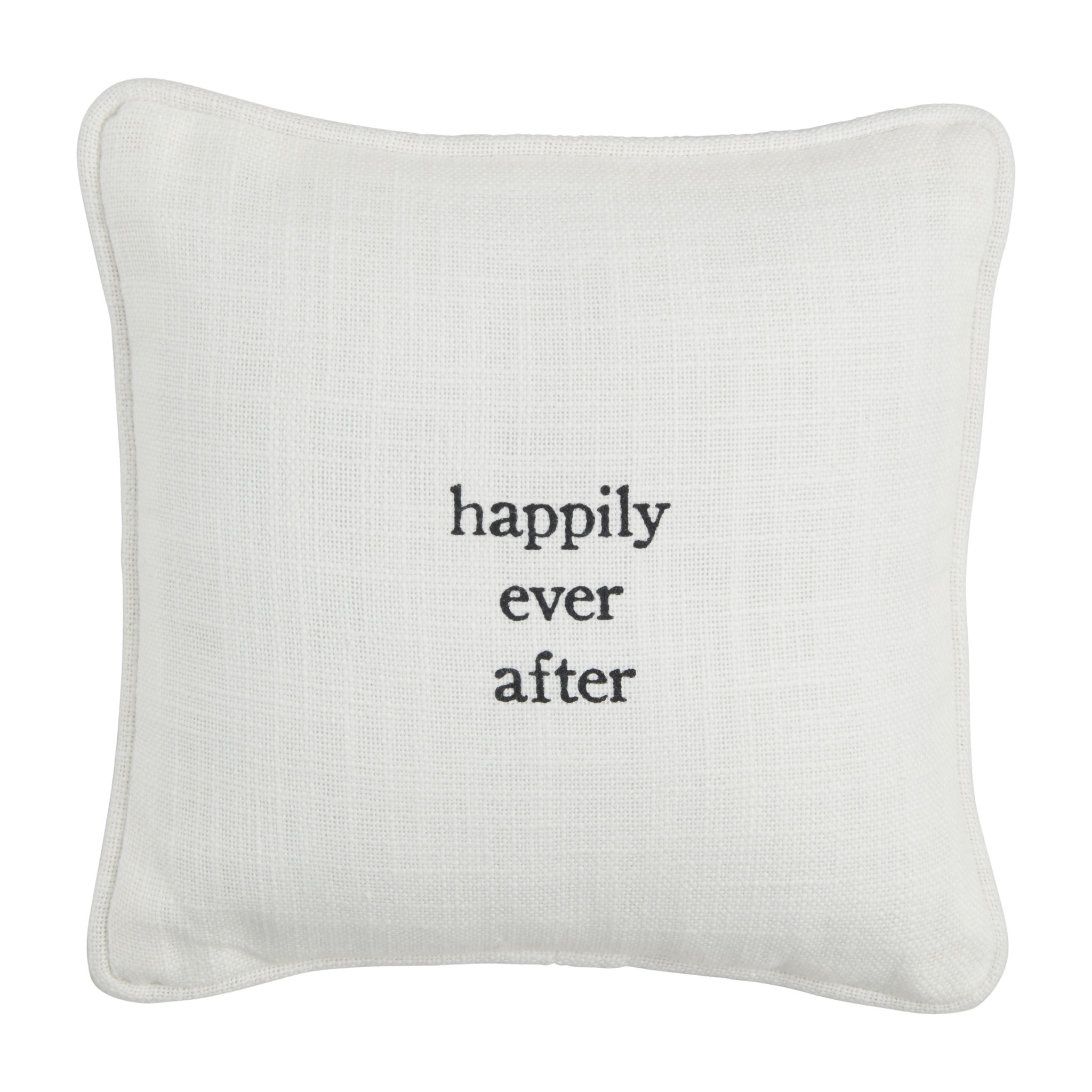 Mudpie HAPPILY MINI WEDDING PILLOW