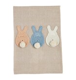 Mudpie EASTER TAILS CROCHET TOWEL