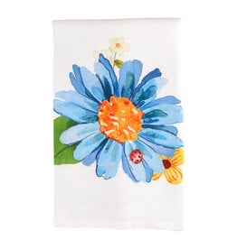 Mudpie BLUE SPRING FLOWER TOWELS