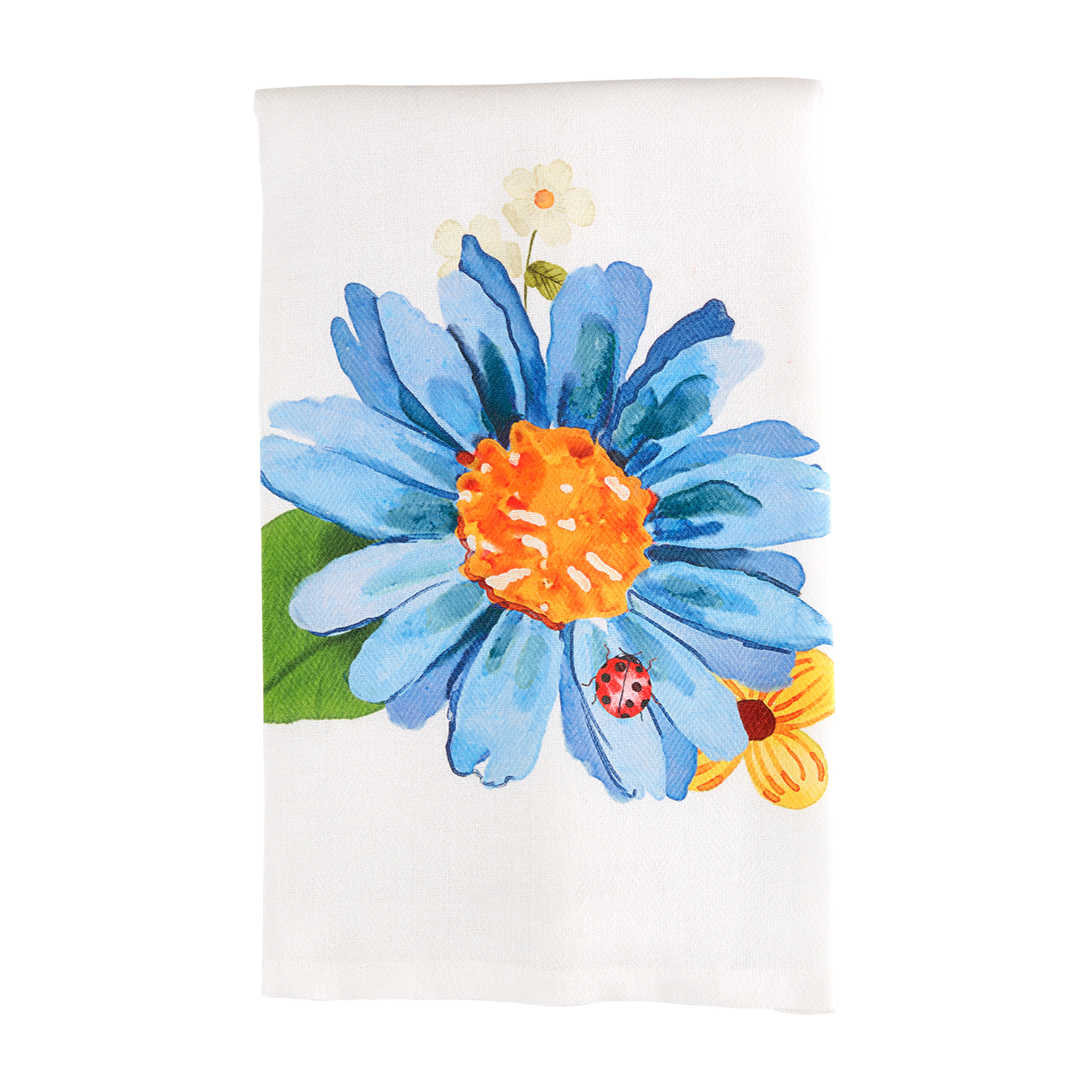 Mudpie BLUE SPRING FLOWER TOWELS