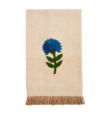 Mudpie SINGLE FLORAL EMBROIDERY TOWEL