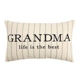 Mudpie Grandma Striped Pillows