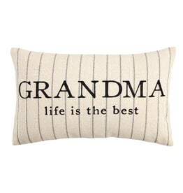 Mudpie Grandma Striped Pillows