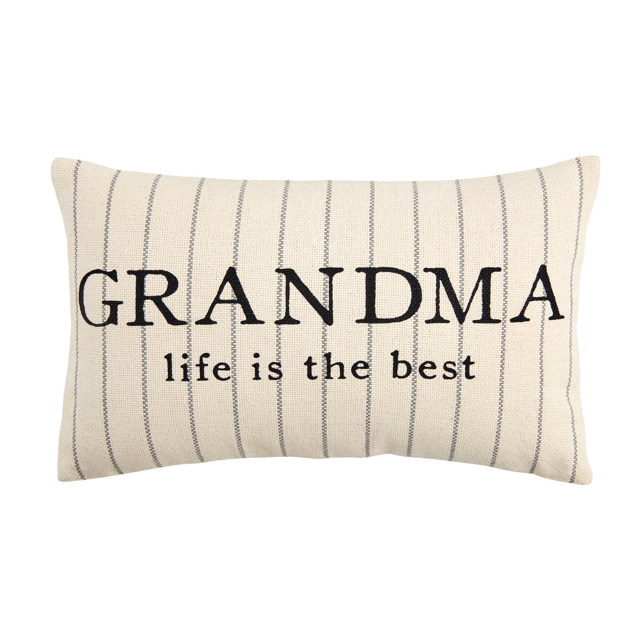 Mudpie Grandma Striped Pillows