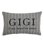 Mudpie Gigi Striped Grandma Pillows