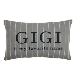 Mudpie Gigi Striped Grandma Pillows