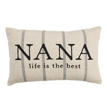 Mudpie Nana Striped Grandma Pillows