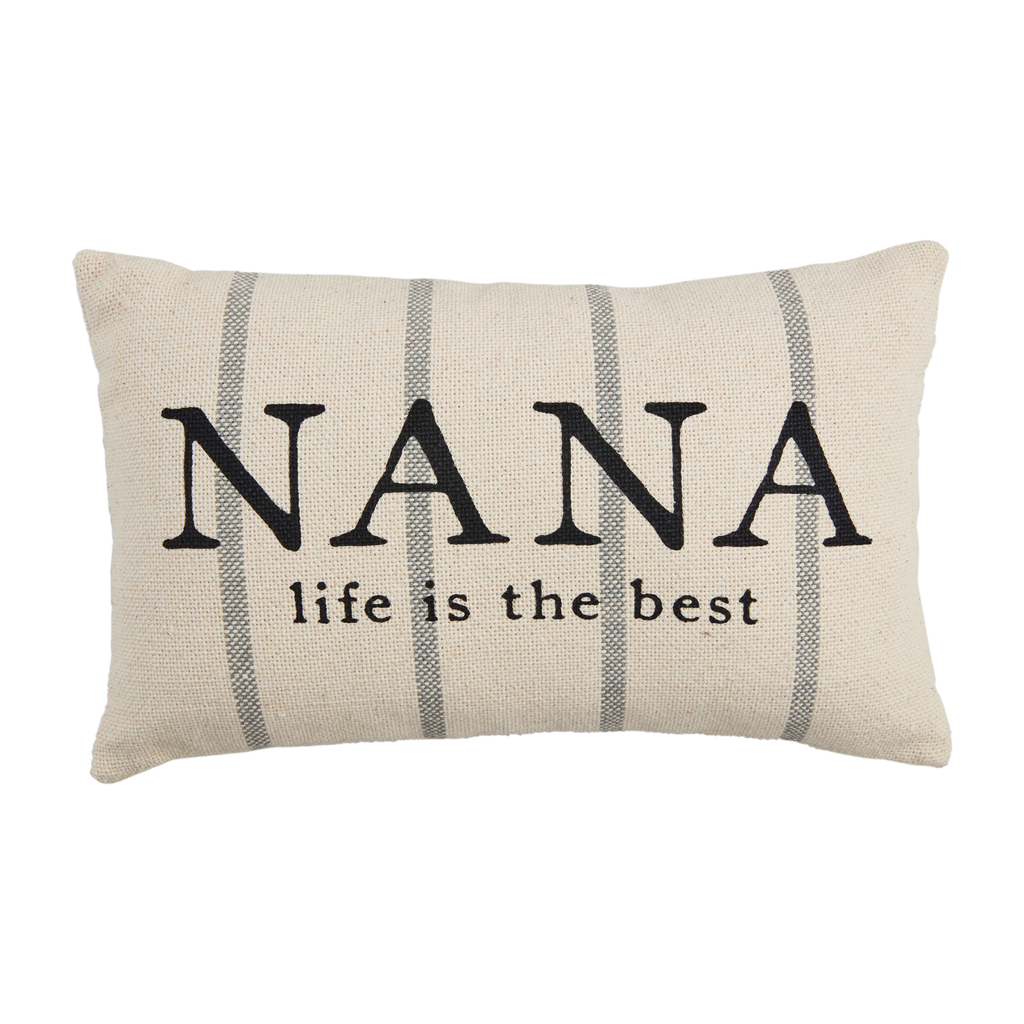 Mudpie Nana Striped Grandma Pillows