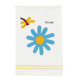 Mudpie BLOOM FLOWER CROCHET TOWEL
