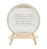 Mudpie WELCOME PLATE WITH EASEL