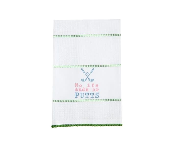 Mudpie NO IFS AND GOLF WAFFLE TOWEL
