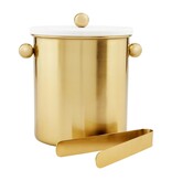 Mudpie BRASS MARBLE ICE BUCKET