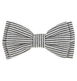 Pet Bow Ties-Grey Stripe