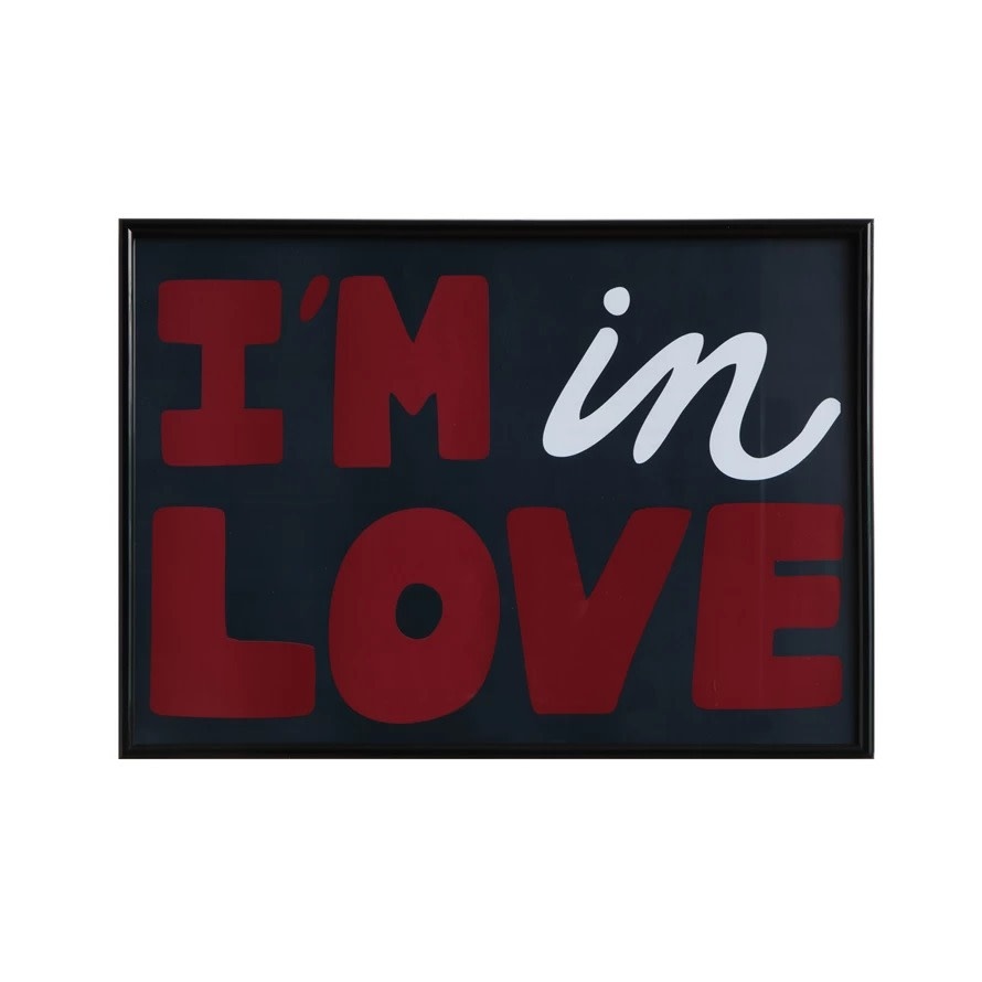 FLEURISH I'm In Love Framed Wall Decor
